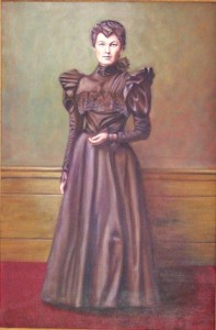 Woman in Brown Dress