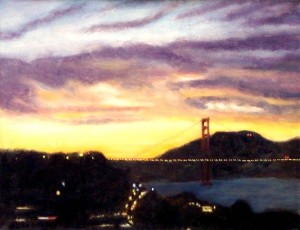 Sunset on Golden Gate